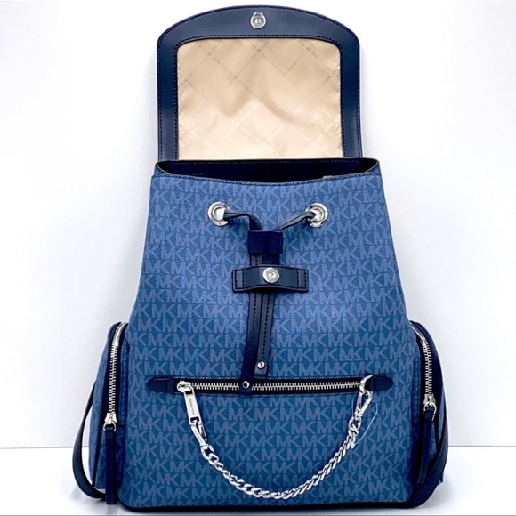 MICHAEL KORS LG CHAIN BACKPACK & SM TZ COINPOUCH - Picture 13 of 16